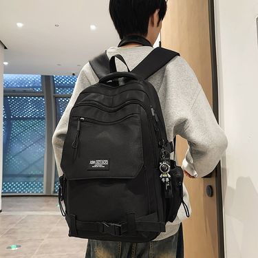 Men's Bags Fashion Brand Backpack For Men, Large Capacity, Outdoor Lightweight Travel Backpack, Versatile Schoolbag For Junior High School Students_voghion.com