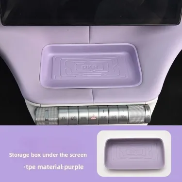 For BYD Dolphin 2021-2025 Car Central Control Under-screen Storage Box TPE Pad Anti-Slip Car Interior Storage Stowing Tidying_voghion.com