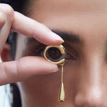 Cold Style Simple Personality Tassel Water Drop Pendant Ear Bone Clip Temperament Unique Trend Ear Clip_voghion.com