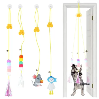 Elastic Feather Toy For Cats By PawParty Store_voghion.com
