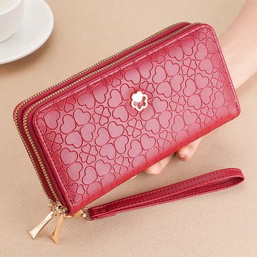 Purse Wallet Clutch Bag Women's Purse Long Double Zipper Mobile Phone Bag Student Wallet Large Capacity Clutch Bag Coin Purse_voghion.com