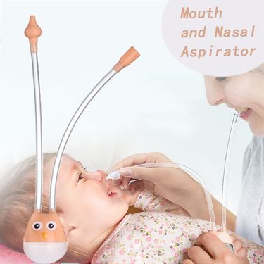 Baby Nasal Aspirator Mouth Suction Type Nasal Absorption Cleaner for Infant Anti Reflux Silicone Booger Suction Pipe_viptrois.com