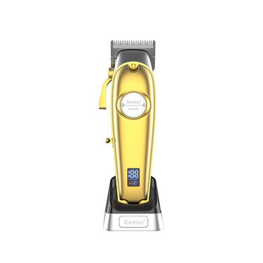 Kemei KM-K53S USB Professional Trimmer LED Display Electric Rechargeable Hair Clipper with Charging Base_voghion.com