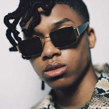 Male large face Europe and the United States retro trend square sunglasses_voghion.com