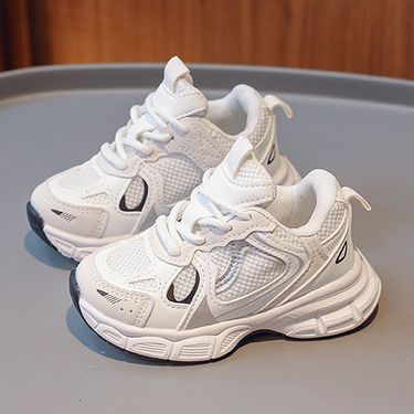 XUANMU Children Air Mesh Sneakers Non-slip Lace-up Spring Autumn Boys Girls Casual Sport Shoes Kids Running Shoes X093B_viptrois.com