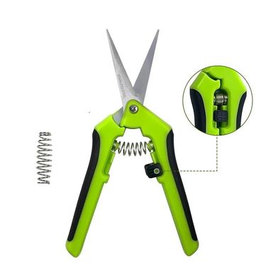 6.5 Inch Gardening Scissors Hand Pruner Pruning Shears Trimming Scissors with Straight Elbow Stainless Steel Blades for Plant_voghion.com