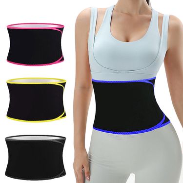 Silver Ion Sports Sweat Belt Waistband Shaping Running Fat Burning Yoga Waist Protection Burst Sweat Fitness Belt Sweat Girdle_voghion.com