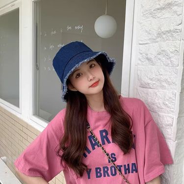 Hot Sale Unisex Bucket Hats Women Summer Sunscreen Panama Men Denim Fabric Sunbonnet Outdoor Fisherman Hat Beach Cap_voghion.com
