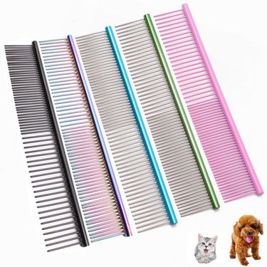 Pet Stainless Steel Teddy Hair Large Dog Knot Aluminum Comb Beauty and Cleaning Products_voghion.com