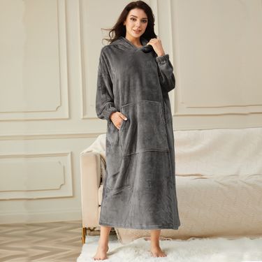 Pajamas for women, autumn and winter flannel long pajamaS_voghion.com