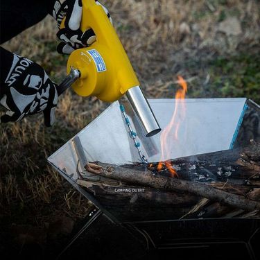 【 90% Positive Review Rate 】 Hand Cranked Blower, Outdoor Hair Dryer, Handheld Small Charcoal Camping Fire Starter, Fan_voghion.com