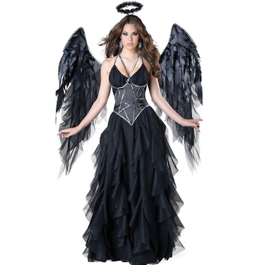 M-XL halloween vampire dark angel costume cosplay cosplay elf ghost festival witch costume_voghion.com