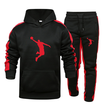 Autumn and Winter Tracksuit Men 2 Pieces Set Sweatshirt + Sweatpants Sportswear Casual Mens Clothing Hoodies Suit_voghion.com