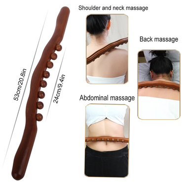 24 hot Beads New 8 Gua Sha Massage Charred Wood Back Body Meridian Demolition Therapy Magic Stick Muscle Relaxing Acu_voghion.com