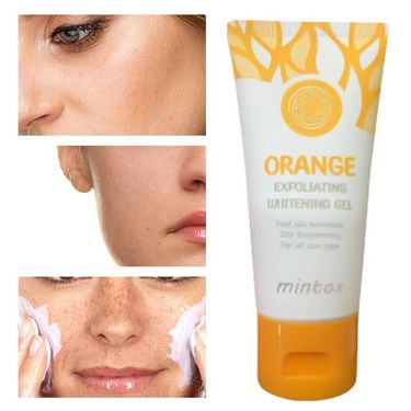 Orange Exfoliating Gel Scrub Cream Shrink Pores Orange Body Scrub Brightening Body Exfoliator For Women Skin Whitening Peeling_voghion.com