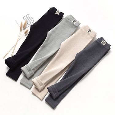 Kids’ Clothing Girls' Leggings Thin Fleece Style Spring And Autumn Medium Thick Versatile Outer Wear Medium And Large Children's Fashionable_voghion.com