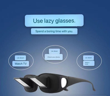 Smart Men/Women big face Horizontal Lazy Refraction Fun with myopia glasses_voghion.com