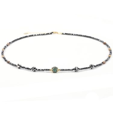 3 cm Black Gallstone Love Natural Stone Agate Necklace Unisex Simple Personality_voghion.com