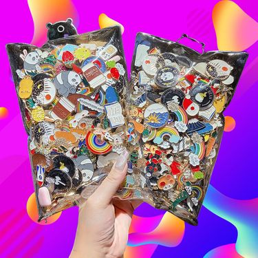 Cute Cartoon Metal Enamel Brooch For Men And Women Fixed Decoration Bag Accessory Alloy Badge Jewelry_voghion.com