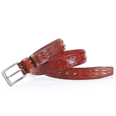 Fish belt men's head embossed men's belt personalized cowhide jeans belt_voghion.com