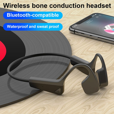 V11 Wireless Earphone Waterproof High Fidelity Ear Hook Bluetooth-compatible 5.0 Bone Conduction Headphone for Sports_voghion.com
