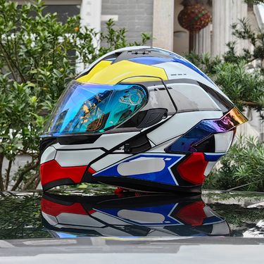 Orz Motorcycle Men's And Women's Uncovered Helmet, Dual Mirror Winter Tail Wing, Semi Full Coverage, All Season_voghion.com