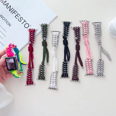 Stainless Steel Jewelry Watchband Strap For IWatch Series 10/9/8/7/6/5 Fashion Bracelet Watch Strap 42/44/45/46/49mm 38/40/41mm_voghion.com