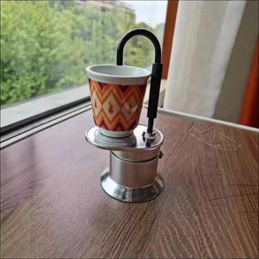 Aluminum Alloy Single Tube 50ml Mini Moka Pot Camouflage MINI Single Cup Coffee Pot Italian Outdoor Coffee Machine_voghion.com