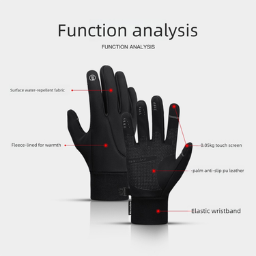 Outdoor Warm Winter Sports Fleece-Lined Skiing Women Touchscreen Windproof Non-Slip Heated Cycling Gloves Men_voghion.com