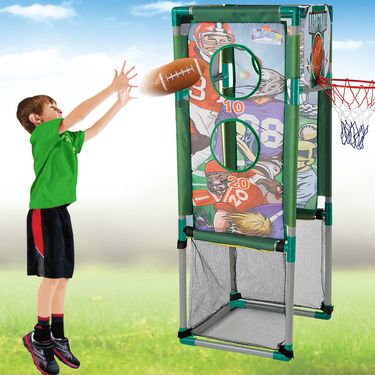Football Rugby Target Throwing Sandbag Throwing Five In One Multifunctional Basketball Stand Outdoor Sports Toys_voghion.com