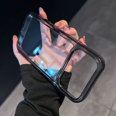 Luxury Transparent Acrylic Thin Case For Iphone 16 15 17 Pro Max 14 Plus 11 12 13 Air Xr Xs Clear Ultra Slim Shockproof_voghion.com