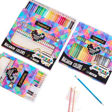50-Color Erasable Colored Pencils Set For Kids & Adults, Non-Toxic Art Supplies, Sketching, Drawing, Shading, Ideal For Students & Artists_voghion.com