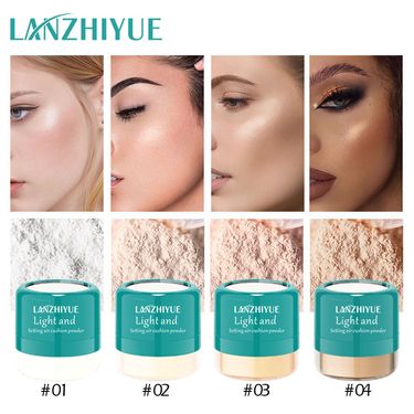 Powder Mushroom Head Loose Powder Oil Control Honey Powder Matte Matte Waterproof And Sweat Proof Non Slip Makeup Setting Powder With Mirror_voghion.com