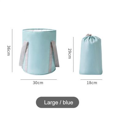 Foldable Basin Travel Camping Washbasin Bucket Fishing Folding Basin Foot Bath Sink Foot Soak Bag Multifunctional Bucket_voghion.com