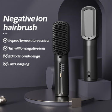 New wired charging hair straightener, portable usb charging hair straightener, dual-purpose hair straightener comb_voghion.com