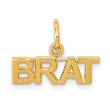 14K Polished BRAT Charm_voghion.com