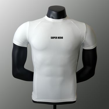 Men's Clothing Summer Fitness Clothes Men's Short Sleeved Tights Short Style High Elastic Quick Drying Sweat Absorbent Breathable Outdoor Sports_voghion.com