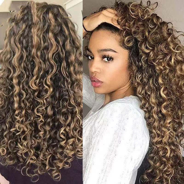Synthetic wig long curly hair women's chemical fiber high-temperature silk fluffy small roll explosive head fiber hair_voghion.com