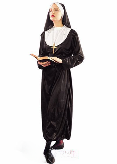 Fang Pan Costume Halloween Costume Ball Costume cosplay Costume Female Priest Costume Nun Nun Dress_voghion.com
