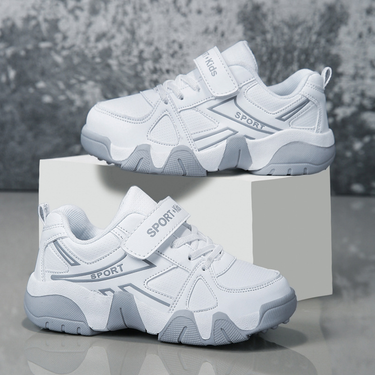 Mother&Kids Small white shoes Boys' shoes Children's running shoes Elementary school Medium and large children's sneakers_voghion.com