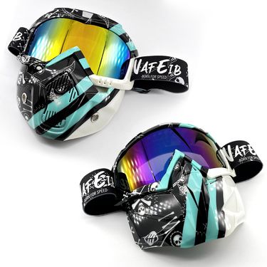 NAFEIB Multi-Purpose Sports Goggles With Interchangeable Lenses - Windproof UV Protection Anti-Glare Mask For Cycling Skiing Outdoor Activities_voghion.com
