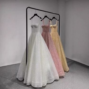 Women's Clothing Suspender Princess Dress Adult Ceremony Long Dress Host_voghion.com