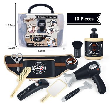 Mother & Kids Professional Pretend Play Hairdresser Kit Kids Realistic Styling Salon Toy Set With Scissors & Accessories Role Play Gift_voghion.com