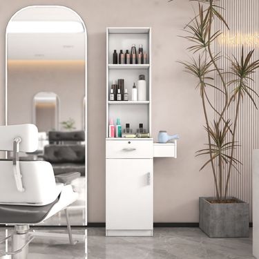 Hair Storage Storage Multilayer White Simple Desk Modern Space Large_voghion.com
