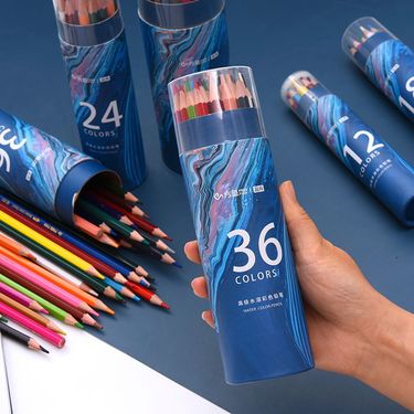 48-Color Wooden Oil-Based Colored Pencils Set For Kids & Adults, Vibrant & Smooth Drawing, Sketching, And Coloring, 2B Lead Hardness_voghion.com