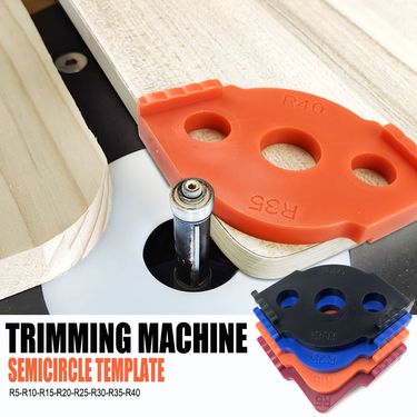 Arc Template Trimming Machine Engraving Machine Round Corner Template R gauge Electric Wood Milling DIY Woodworking Tools_voghion.com