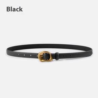 Fashionable And Minimalist Genuine Leather Women's Slim Waistband Cowhide Women's Decorative Jeans Casual Pants Belt_voghion.com