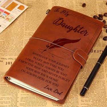 Handbook Notebook Stationery Travel Storage Notepad Retro Strap Handbook_voghion.com