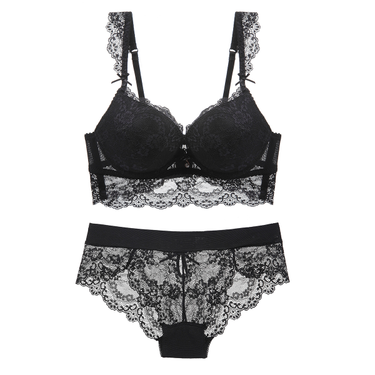 15102B French Fashion Sexy Lace Women's Underwear Bra Set_voghion.com