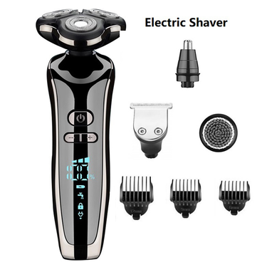 Men Grooming Set 4 In 1 Portable Best Rechargeable Headshaver Barber Electric Shaver Razor Skull_voghion.com